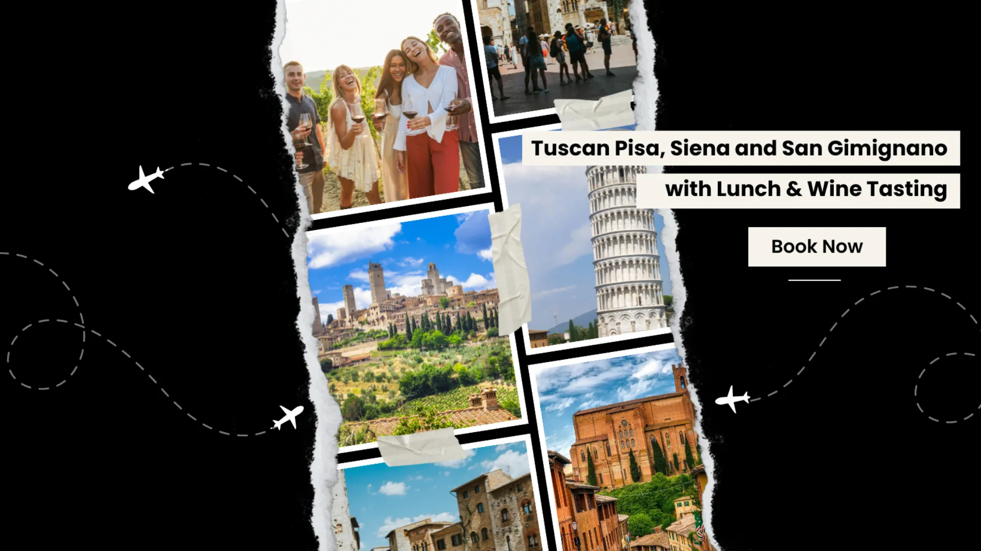 Tuscan Pisa, Siena and San Gimignano with Lunch & Wine Tasting